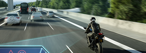 Verkehrszeichenerkennung: Eine Kamera erkennt Geschwindigkeitsbegrenzungen und der Fahrer wird über die maximal zulässige Geschwindigkeit informiert. © Continental AG