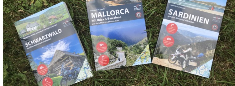 Neue Motorrad-Reiseführer zu Mallorca, Sardinien und Schwarzwald