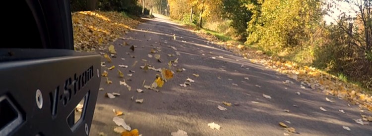 Motorradfahren im Herbst